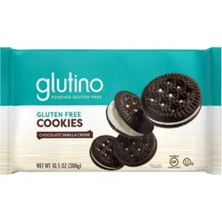 Glutino Gluten Free Chocolate Vanilla Creme Cookies, 10.5 oz