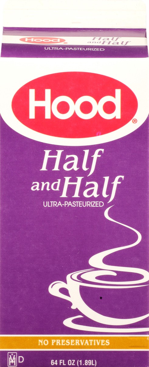 slide 8 of 10, Hood Half & Half, 64 oz, 1/2 gal