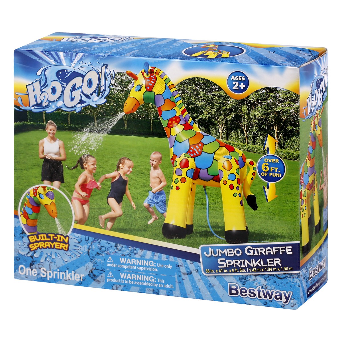 slide 6 of 11, H2OGO! Bestway Sprinkler Giraffe, 1 ct