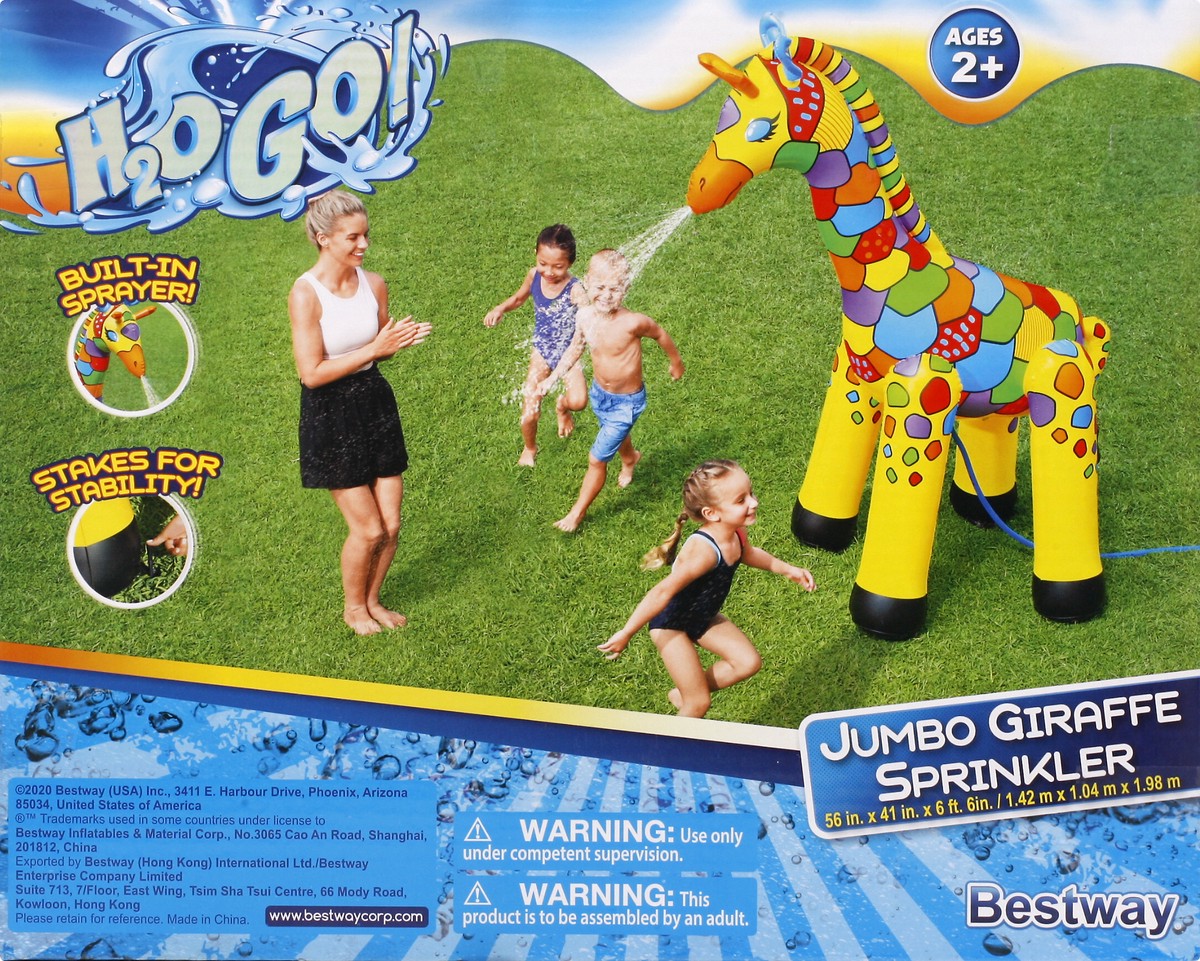 slide 8 of 11, H2OGO! Bestway Sprinkler Giraffe, 1 ct
