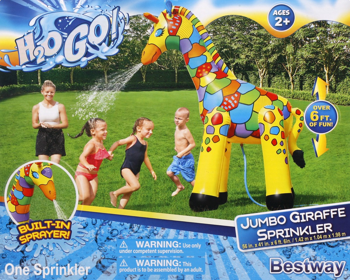 slide 9 of 11, H2OGO! Bestway Sprinkler Giraffe, 1 ct