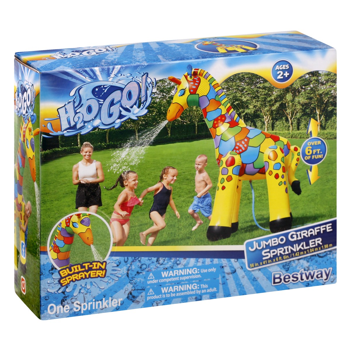 slide 11 of 11, H2OGO! Bestway Sprinkler Giraffe, 1 ct