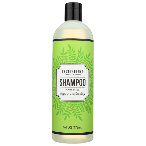 slide 1 of 1, Fresh Thyme Peppermint Vitality Shampoo, 16 fl oz