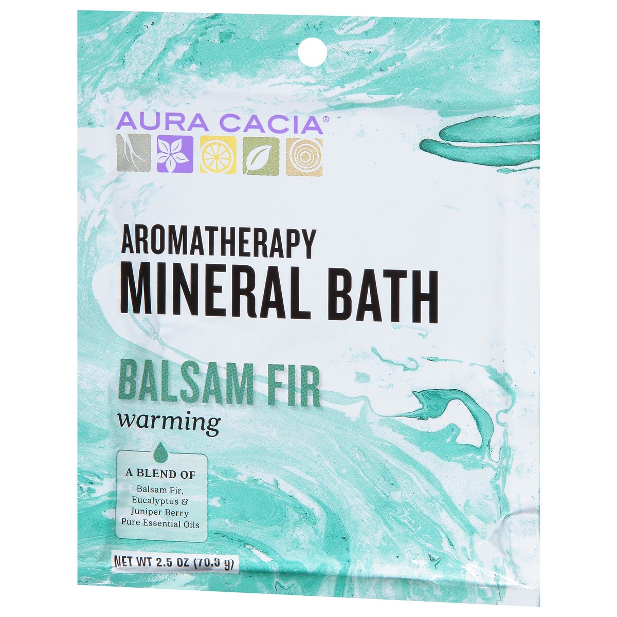 slide 3 of 9, Aura Cacia Warming Aromatherapy Balsam Fir Mineral Bath 2.5 oz, 2.5 oz