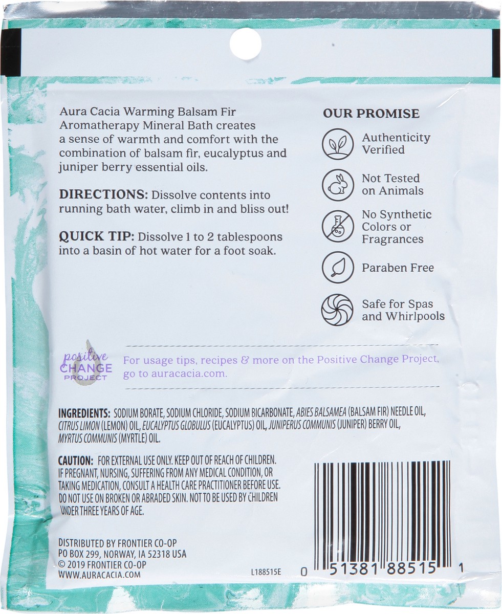 slide 6 of 9, Aura Cacia Warming Aromatherapy Balsam Fir Mineral Bath 2.5 oz, 2.5 oz