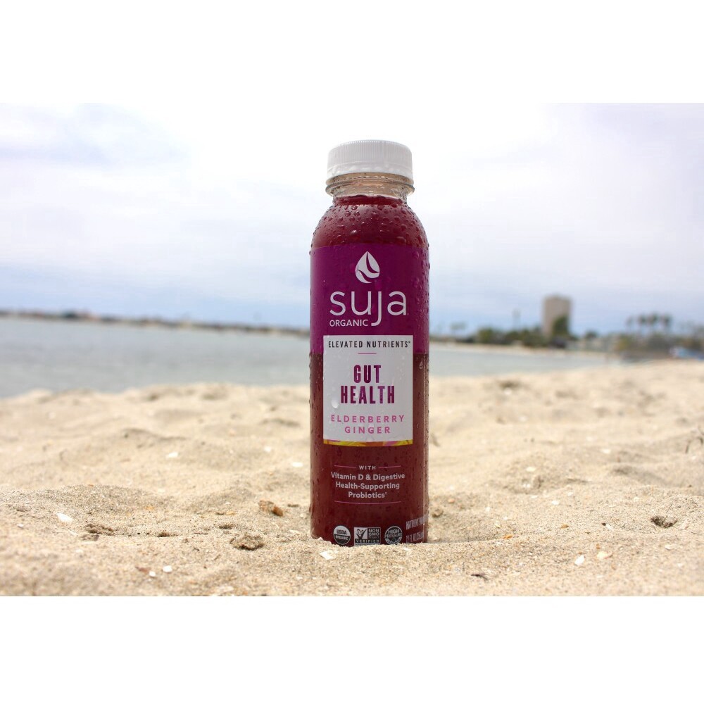 slide 4 of 10, Suja Organic Gut Health Elderberry Ginger Cold Pressed Juice Drink, 12 fl oz Bottle, 12 fl oz