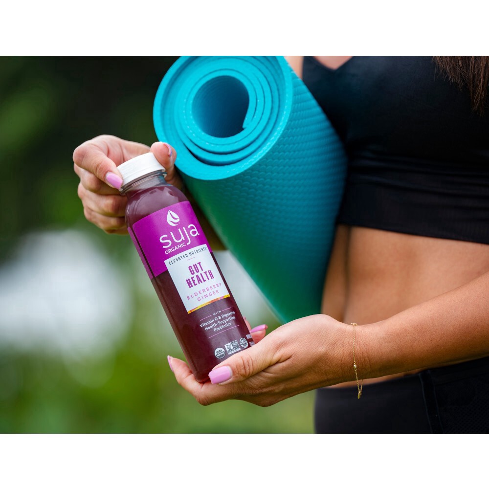 slide 7 of 10, Suja Organic Gut Health Elderberry Ginger Cold Pressed Juice Drink, 12 fl oz Bottle, 12 fl oz