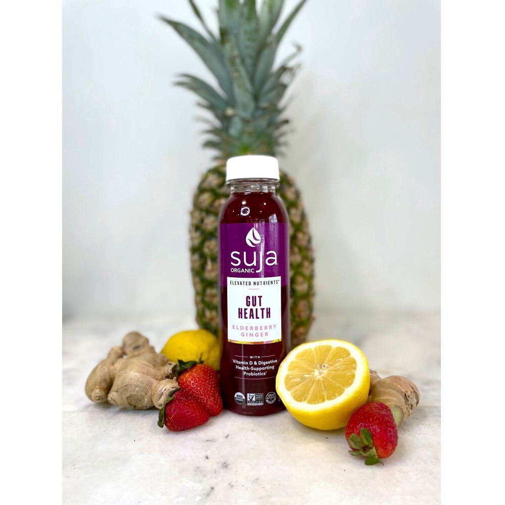 slide 10 of 10, Suja Organic Gut Health Elderberry Ginger Cold Pressed Juice Drink, 12 fl oz Bottle, 12 fl oz