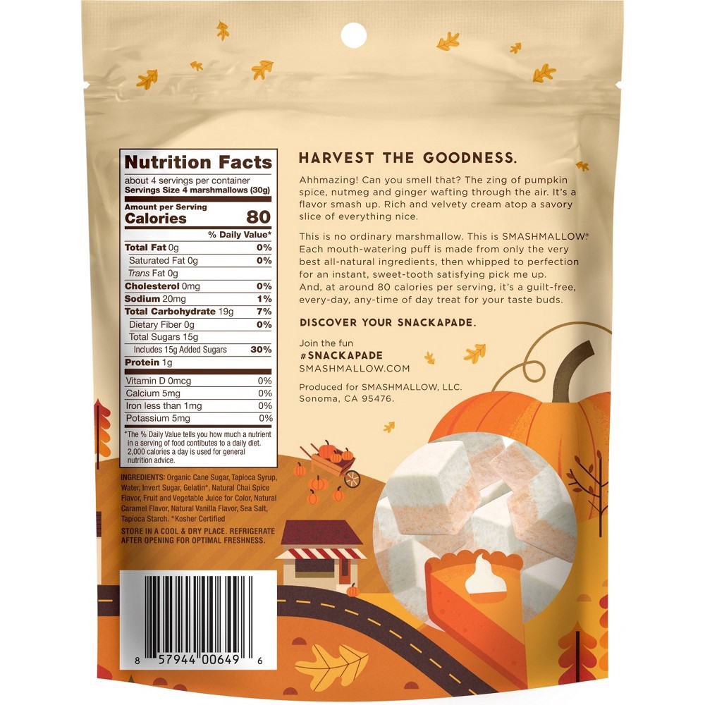 slide 3 of 4, SmashMallow Pumpkin Pie Marshmallow Treats, 4.5 oz