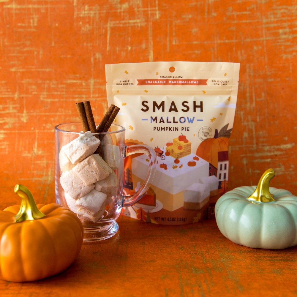 slide 4 of 4, SmashMallow Pumpkin Pie Marshmallow Treats, 4.5 oz