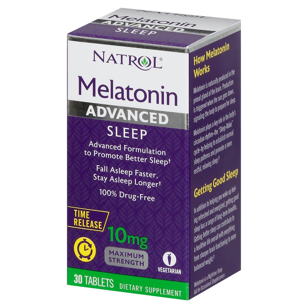 slide 3 of 9, Natrol Melatonin Advanced Sleep Tab, 1 ct