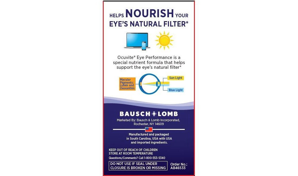 slide 3 of 4, Bausch + Lomb Ocuvite Eye Performance Softgels, 50 ct