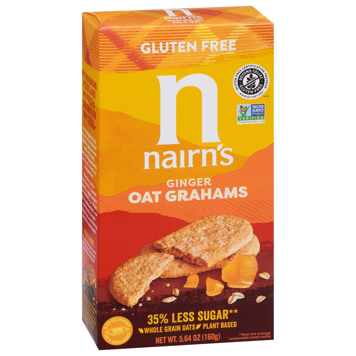 slide 2 of 9, Nairn's Gluten Free Ginger Oat Grahams 4 ea, 5.63 oz
