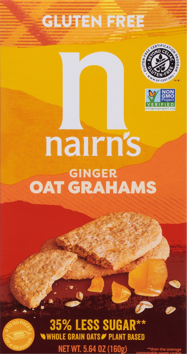 slide 6 of 9, Nairn's Gluten Free Ginger Oat Grahams 4 ea, 5.63 oz