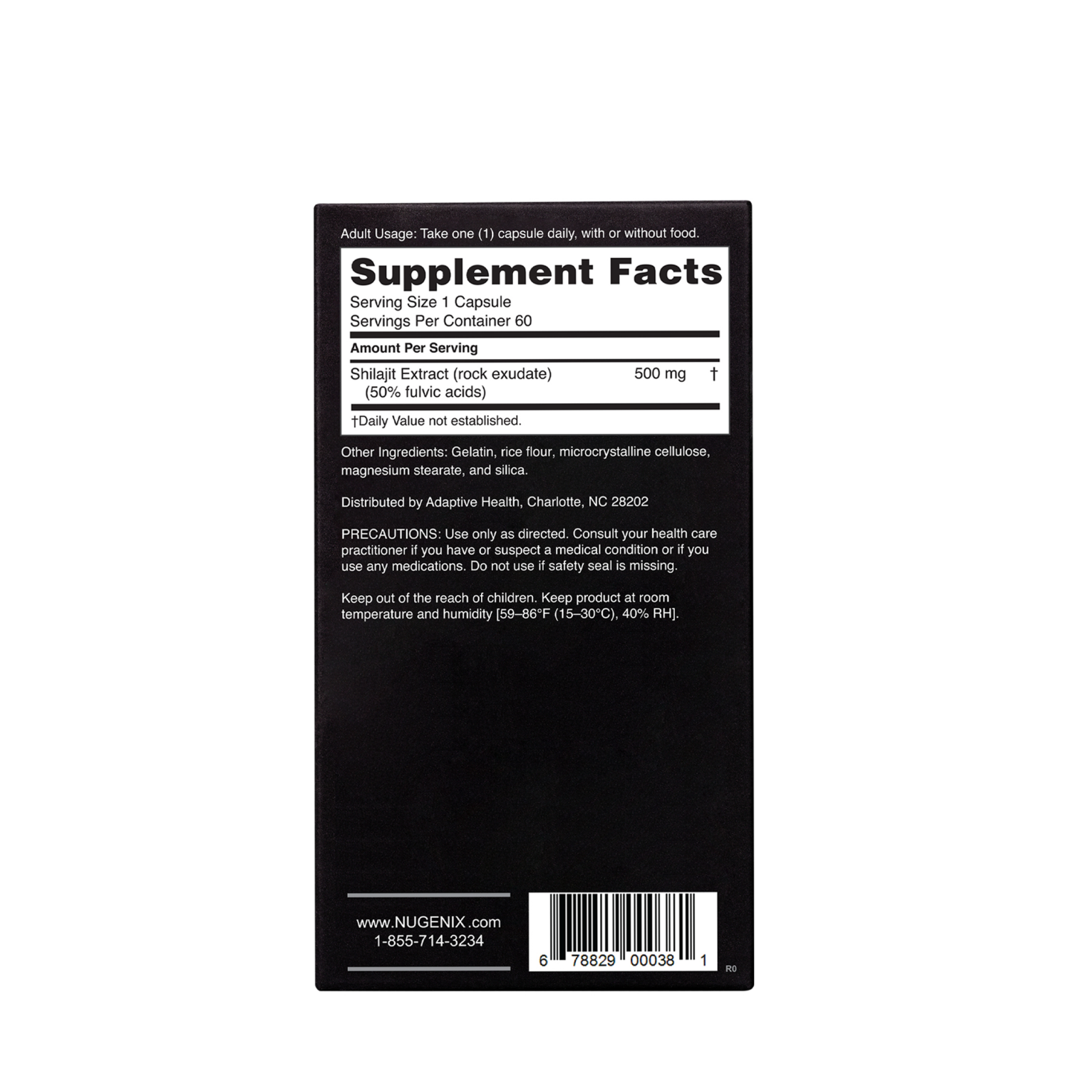 slide 4 of 4, Nugenix 500 mg Shilajit 60 Capsules, 60 ct