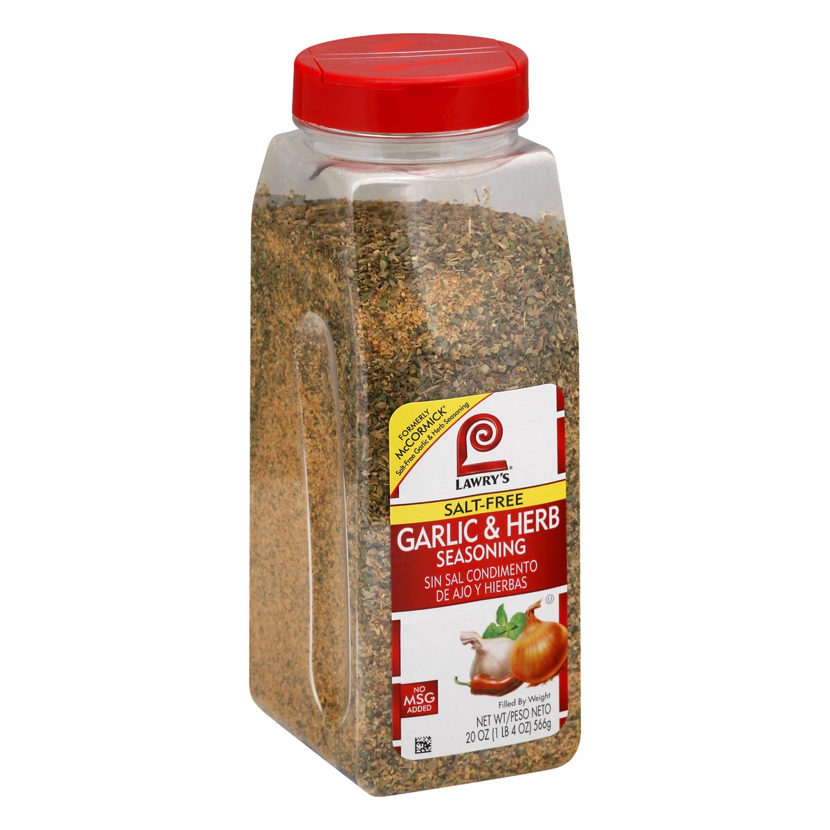 slide 2 of 13, Lawry's Salt Free Garlic & Herb Seasoning, 20 oz, 20 oz