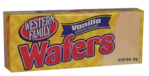 slide 1 of 1, Western Family Vanilla Wafers, 10 oz