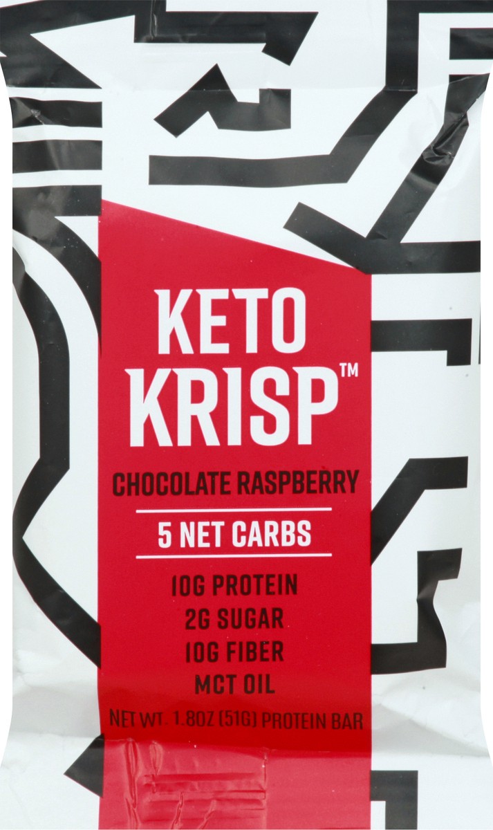 slide 5 of 13, Keto Crisp Choc Raspberry Keto Bar, 1.8 oz