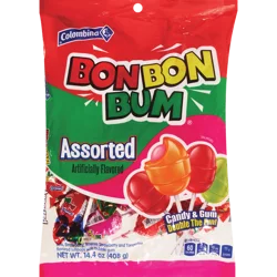 Colombina Columbina Bon Bon Bum Surtido (Assorted Bubble Gum Pops)
