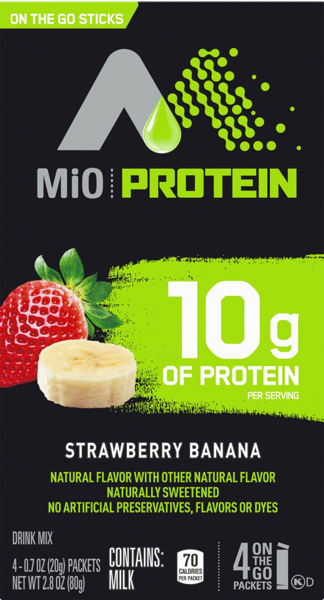 slide 7 of 8, MiO Strawberry Banana On The Go Sticks, 4 ct; 0.7 oz