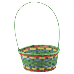 Upi 10 Inch Bmboo Baskt Multcolor