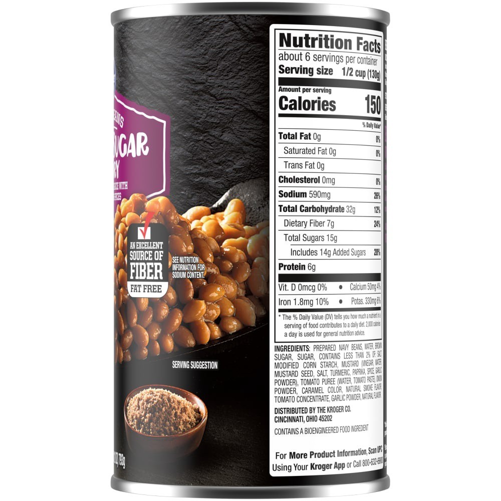 slide 3 of 3, Kroger Brown Sugar Hickory Baked Beans, 28 oz