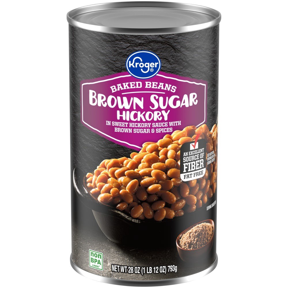 slide 2 of 3, Kroger Brown Sugar Hickory Baked Beans, 28 oz