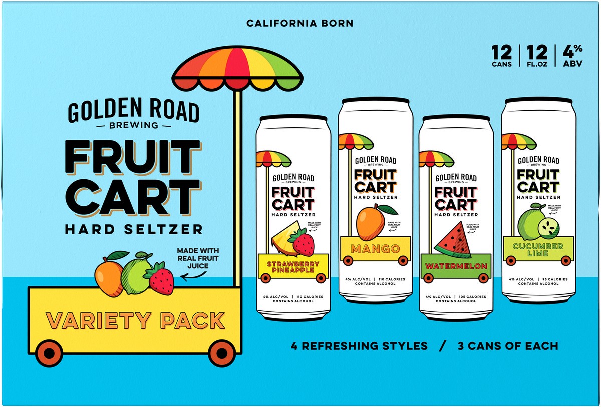 slide 3 of 9, Golden Road Spiked Agua Fresca Variety Pack, 12 ct; 12 fl oz