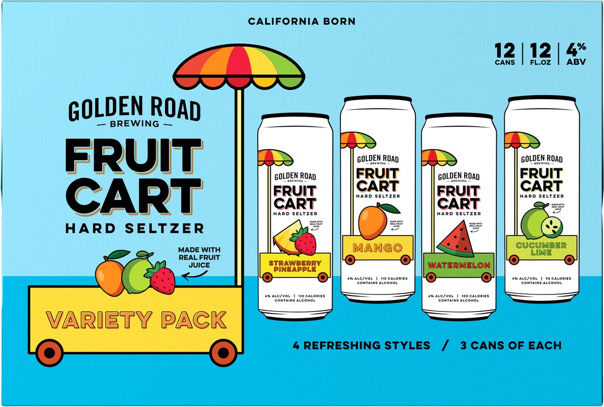 slide 6 of 9, Golden Road Spiked Agua Fresca Variety Pack, 12 ct; 12 fl oz