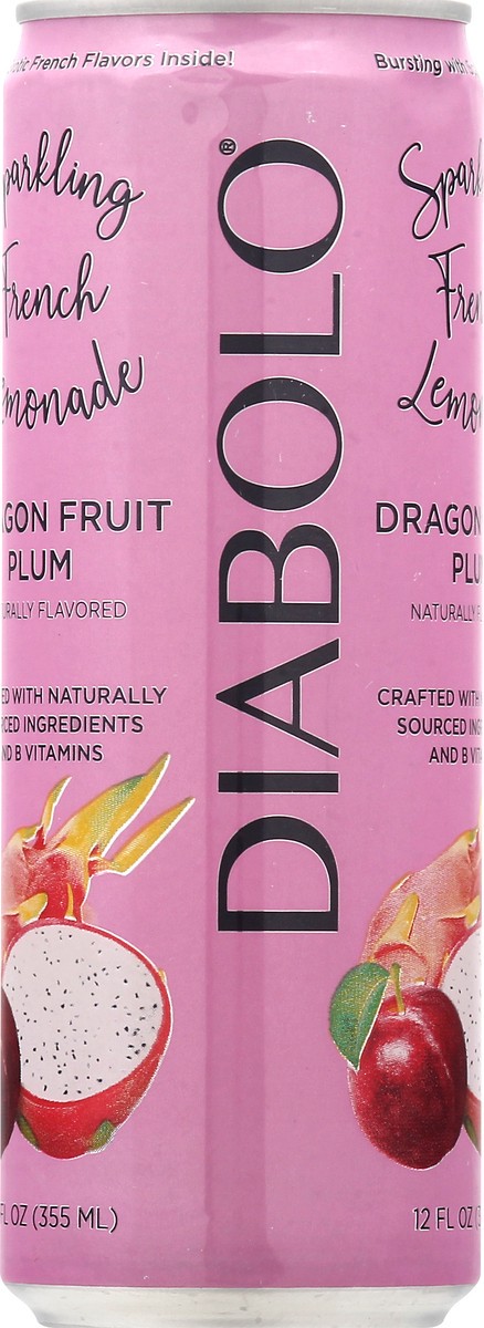 slide 7 of 9, DIABOLO Dragon Fruit Plum Sparkling French Lemonade 12 oz, 16 oz