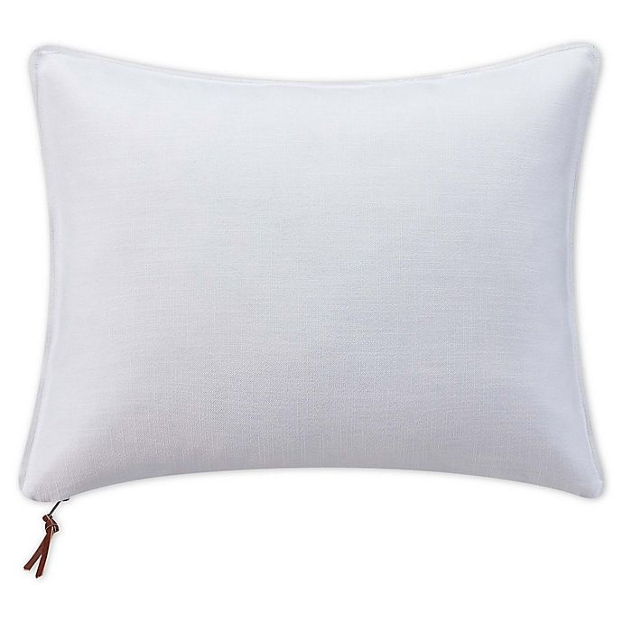 slide 1 of 1, Bridge Street Luna Gauze Solid Oblong Throw Pillow - White, 1 ct