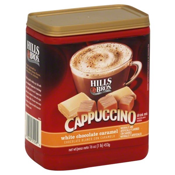 slide 1 of 8, Hills Bros. White Chocolate Caramel Cappuccino, 16 oz