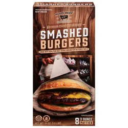 Miami Beef Smashed Burger Patties - 8 ct
