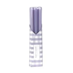 Silkcraft Wrapped Taper Candle - Purple