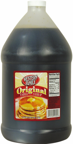 slide 1 of 1, Western Family Original Table Syrup, 128 oz