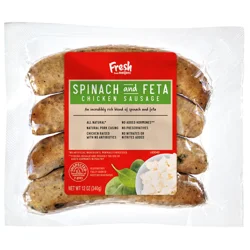 Fresh From Meijer Meijer Spinach Feta Chicken Sausage