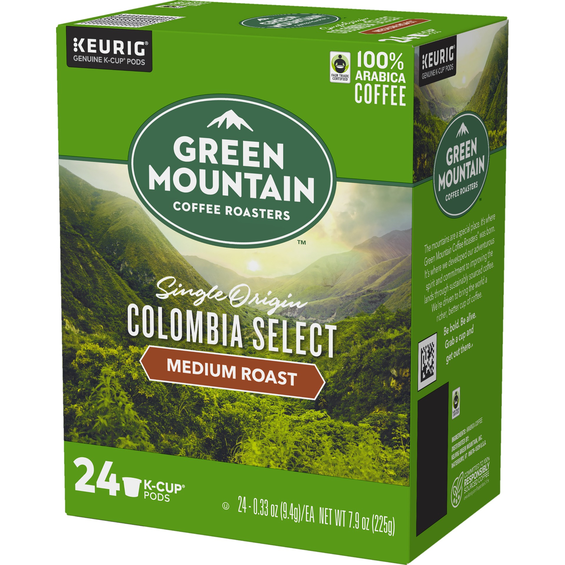 slide 2 of 5, Green Mountain Coffee Roasters Colombia Select Coffee, Keurig Single-Serve K-Cup Pods, Medium Roast Coffee, 24 Count, 24 ct