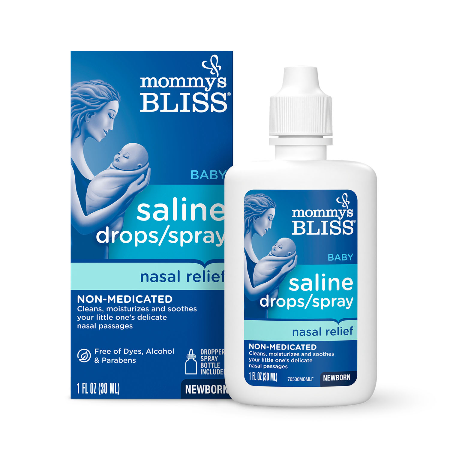 slide 1 of 2, Mommy's Bliss Saline Drops Spray, 1 oz