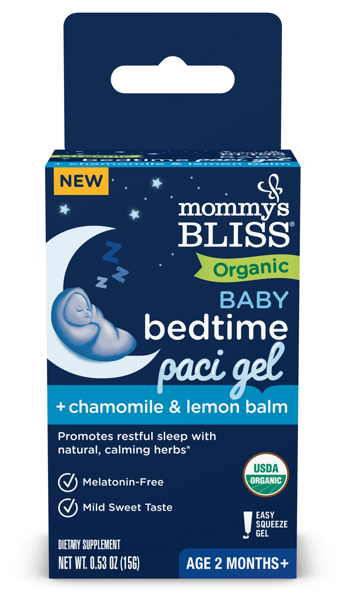 slide 2 of 2, Mommy's Bliss Baby Bedtime Paci Gel, 0.53 oz