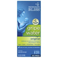 Mommy's Bliss Gripe Water for Babies with Gas, Colic or Stomach Discomfort - 4 fl oz