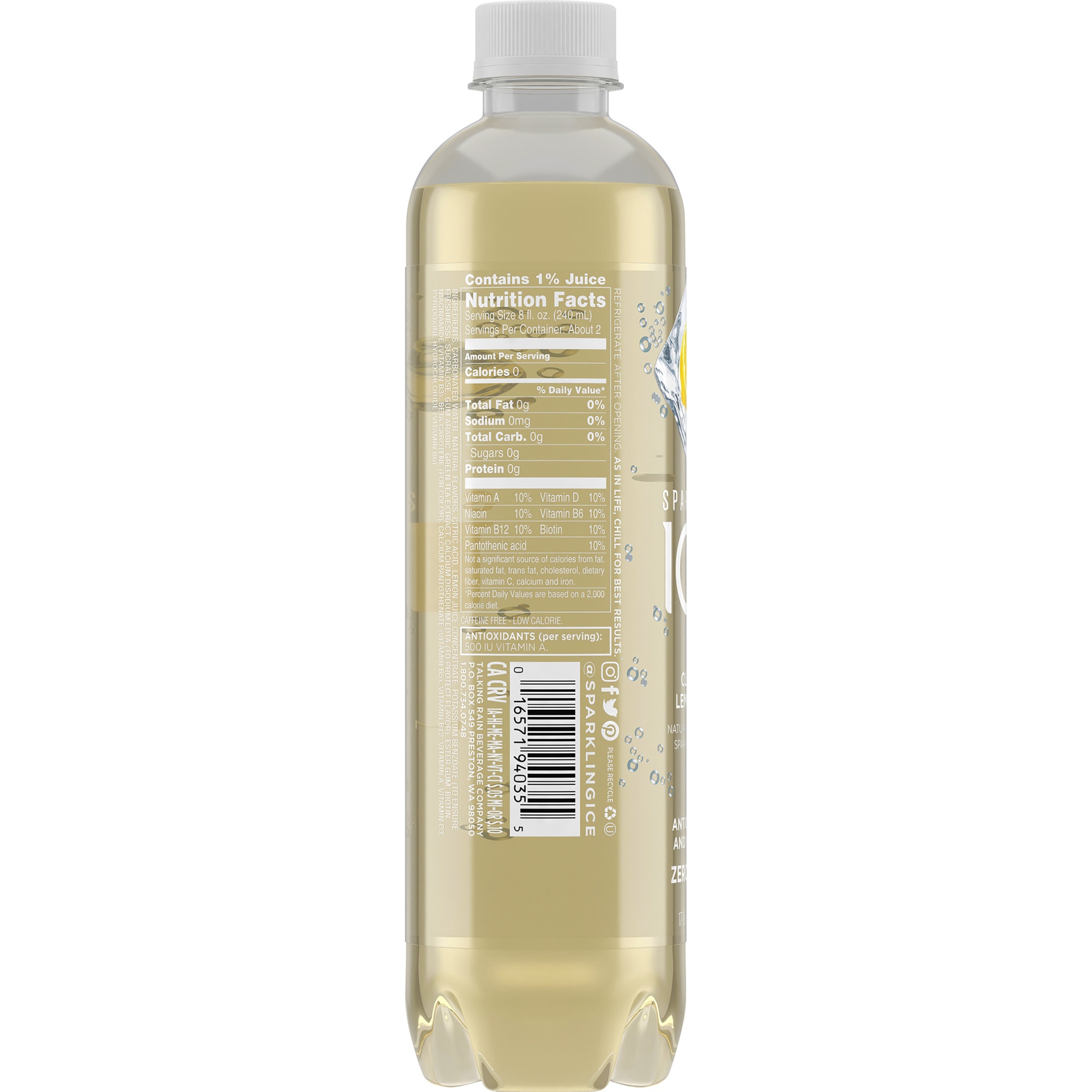 slide 2 of 6, Sparkling ICE Classic Lemonade Bottle, 17 fl oz