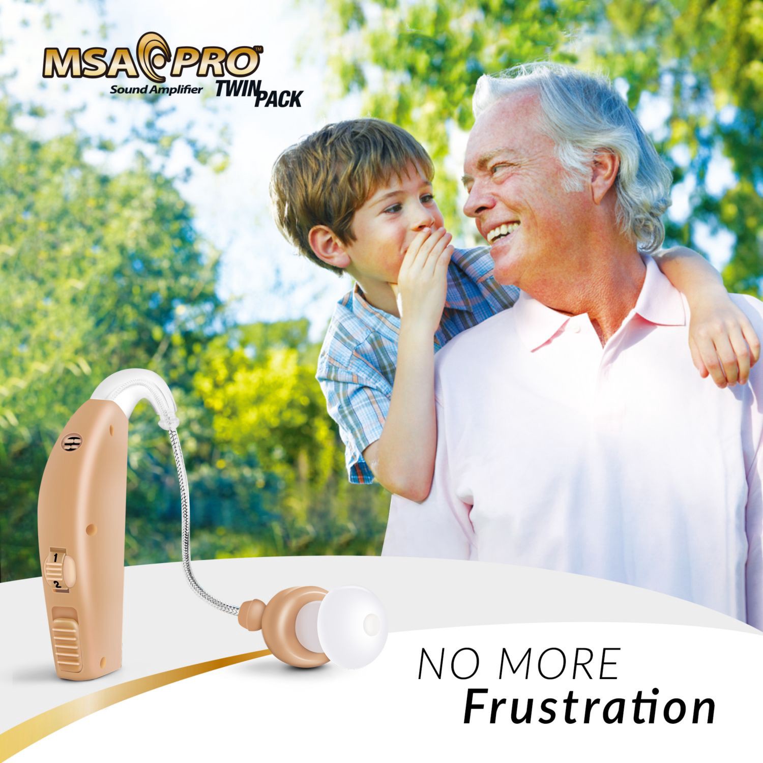 slide 5 of 6, NON BRAND Msa Sound Amplifier Twin Pack, 2 ct