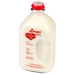 Lamers Dairy Whole Milk Half Gallon Glass Bottle