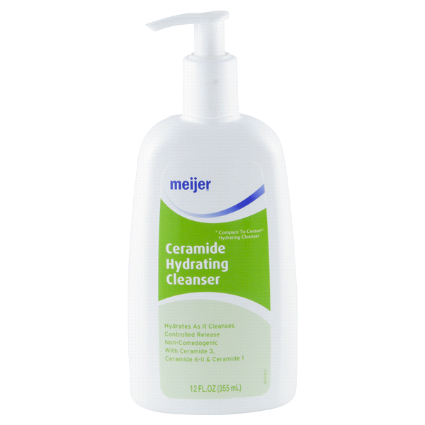 slide 1 of 1, Meijer Ceramide Hydrating Cleanser, 12 oz