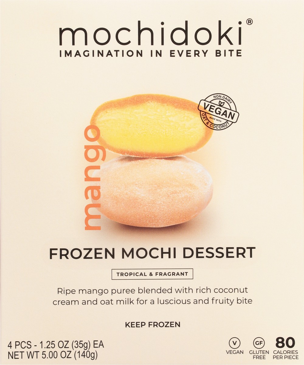 slide 6 of 9, Mochidoki Mango Frozen Mochi Dessert 4 - 1.25 oz Packs, 4 ct
