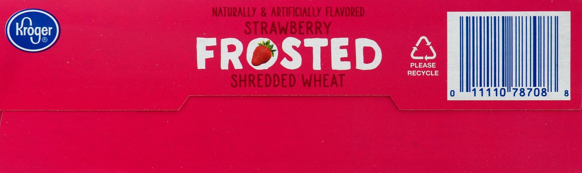 slide 6 of 10, Kroger Strawberry Cream Frosted Shredded Wheat, 16.3 oz