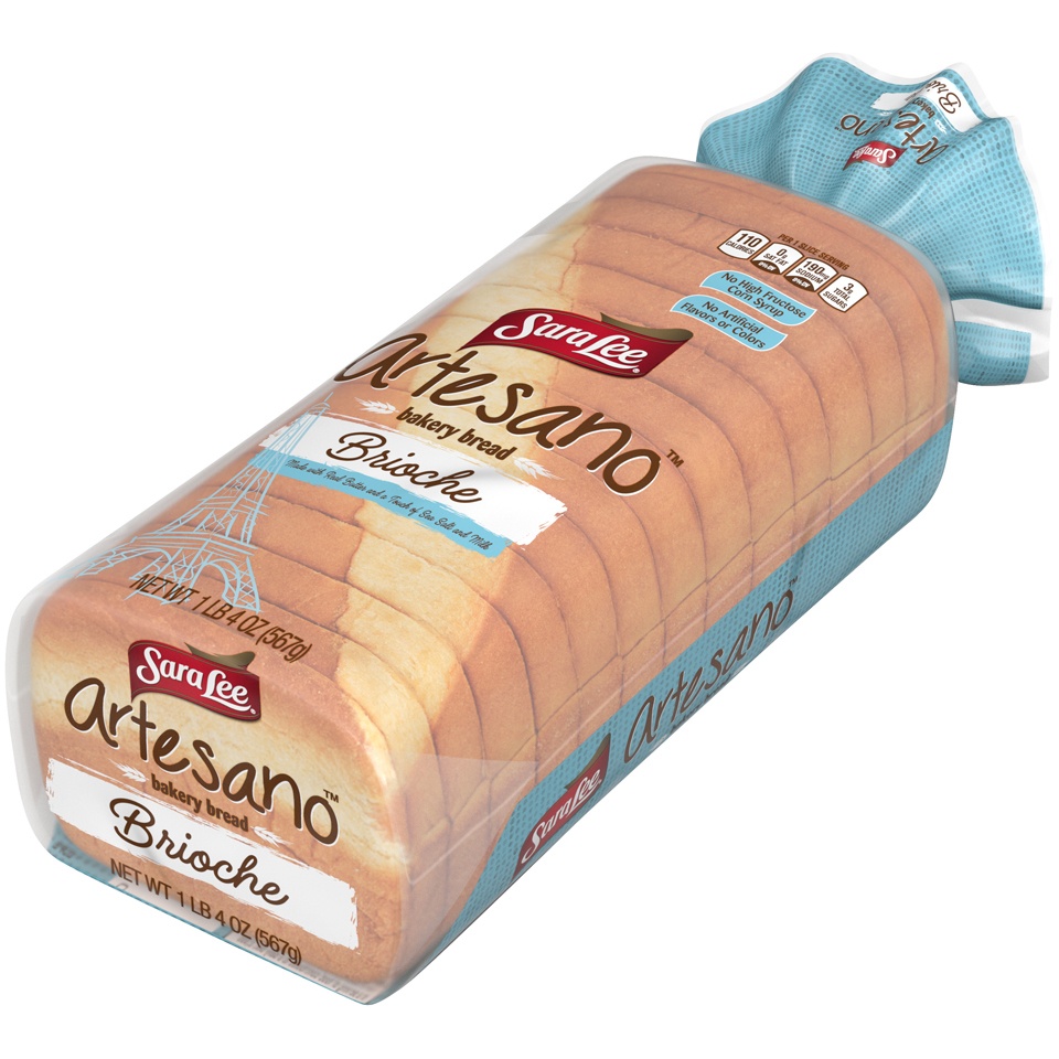 slide 4 of 9, Sara Lee Artesano Brioche Bakery Bread, 20 oz, 20 oz