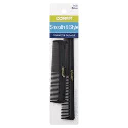 Conair Smooth & Style Pocket and Barber Combs 2 Each