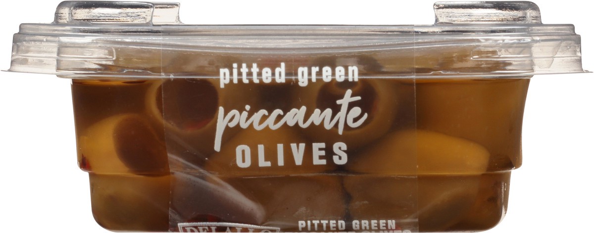 slide 8 of 11, DeLallo Pitted Green Piccante Olives, 8 oz