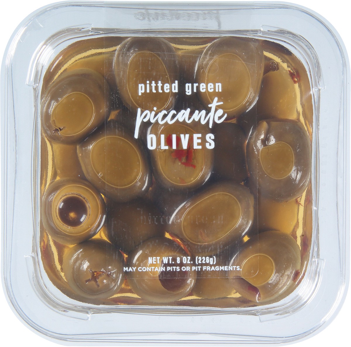 slide 9 of 11, DeLallo Pitted Green Piccante Olives, 8 oz